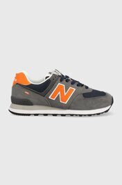 Кроссовки New Balance 574 Grey/Orange Male