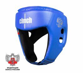 Шлем боксерский Clinch Olimp синий