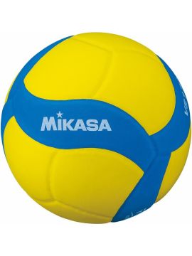 Мяч вол. MIKASA VS170W-Y-BL, р.5, вес 160-180 г, FIVB/IVS,синт.пена ТПЕ, клеен,18 пан,бут.кам,жел