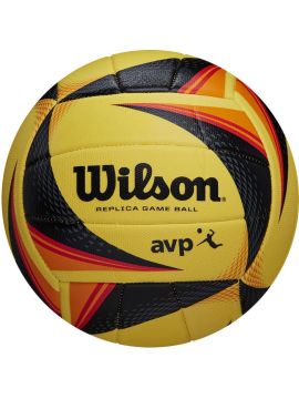 Мяч вол. Wilson OPTX AVP VB REPLICA, WTH01020X, р.5, 18 пан, ПУ, маш.сшивка, желто-черный