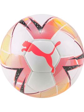 Мяч футзал PUMA Futsal 1, р.4, FIFA Quality Pro, 32 пан, ПУ, терм.сш,, бело-розовый