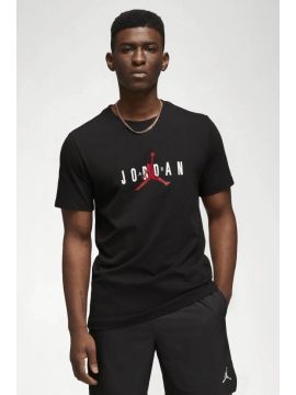 Футболка Air Jordan Alphabet Flying Man Logo Printing Round Neck