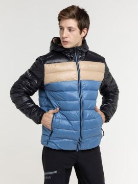 Куртка пуховая Igora light муж. (10020 чёрный/голубой) М