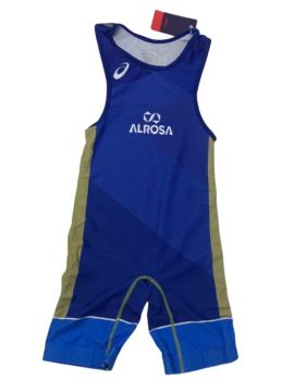 Борцовское трико Asics ALROSA синее