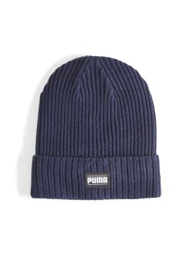 Шапка PUMA Ribbed Classic Cuff Beanie, 100% акрил, темно-синий
