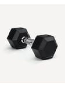 Гантель гексагональная STARFIT 6 кг, обрезиненная, черный