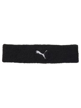 Повязка на голову PUMA TR Ess Core Headband,74% хлопок,20% нейлон,6% эластан, черный