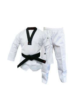 Добок д/тхэквондо WT Adi-Club белый с черным воротником