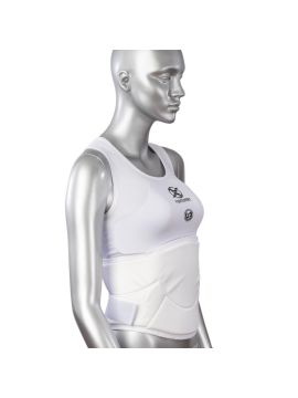 Защита женская FIGHT EXPERT BODY GUARD (пластик, лайкра, ПВХ, белый)