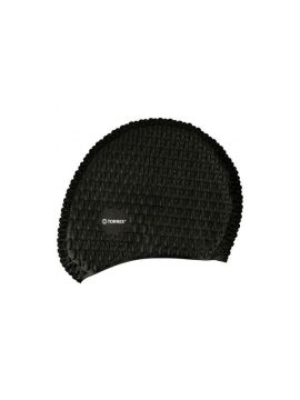 Шапочка д/плавания Torres Bobbles черный силикон