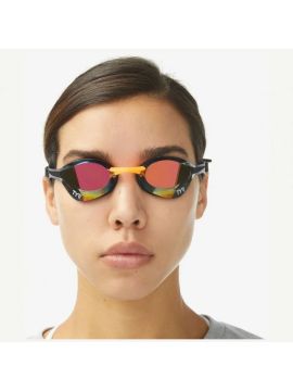 Очки д/плав. TYR Tracer-X Elite Racing Mirrored (O/S, 756 Оранжевый)