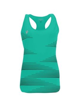 Майка спортивная женская MACRON Dolly, 100% полиэстер, бирюза