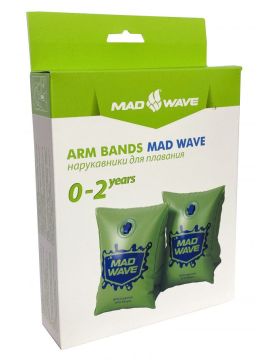 Нарукавники для плавания MAD WAVE (0-2 лет) зеленый