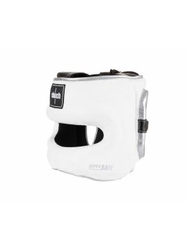 Шлем с бампером Clinch Face Guard бело-серебристый