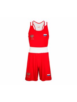 Форма боксерская Clinch Fight ФБР красно-белая