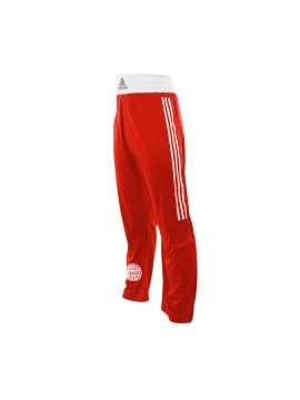 Брюки для кикбоксинга WAKO Full Contact Pants Punch Line красные