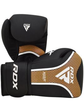 Перчатки RDX Aura Plus черн/золот.