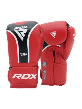 Перчатки RDX Aura Plus красн/черн.
