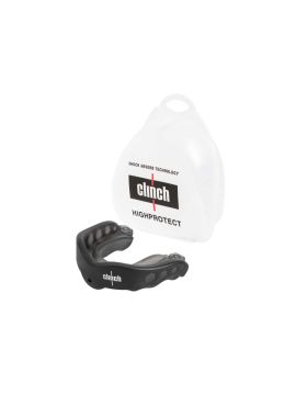 Капа одночелюстная Clinch Pro Triple Layer Mouthguard черно-серая (размер Senior)
