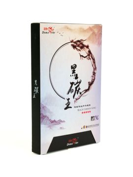 Ракетка для настольного тенниса Double Fish Black Carbon King Racket 5*****, профессиональная, ITTF